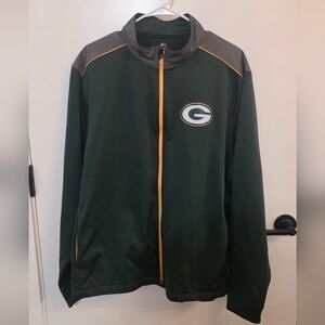 Packers Green and Gray Zip Up Jacket